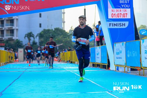 Race photo from Nu Skin Run 10K