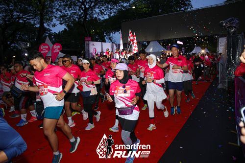 Race photo from Smartfren Run 2024