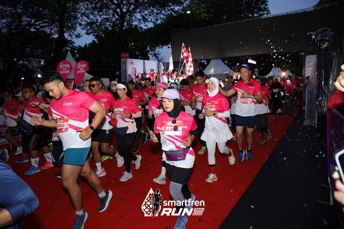 Race photo from Smartfren Run 2024