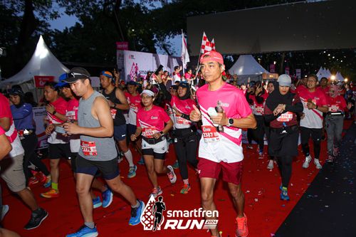 Race photo from Smartfren Run 2024