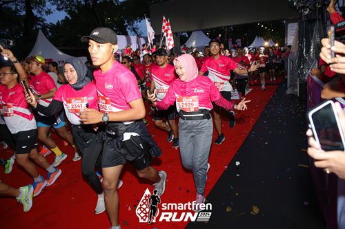 Race photo from Smartfren Run 2024