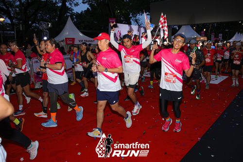 Race photo from Smartfren Run 2024
