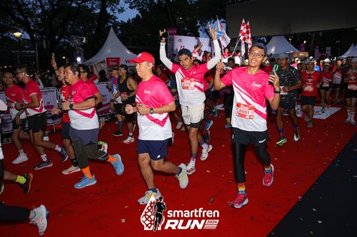 Race photo from Smartfren Run 2024