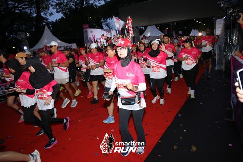 Race photo from Smartfren Run 2024