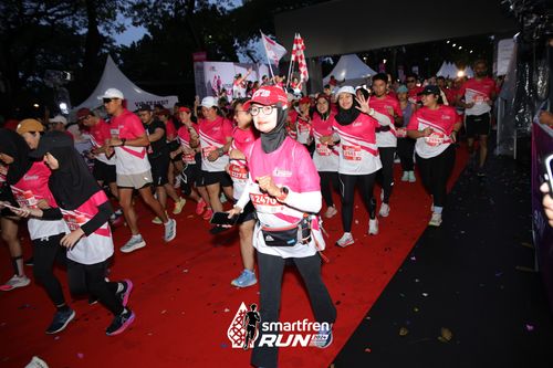 Race photo from Smartfren Run 2024