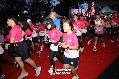 Race photo from Smartfren Run 2024