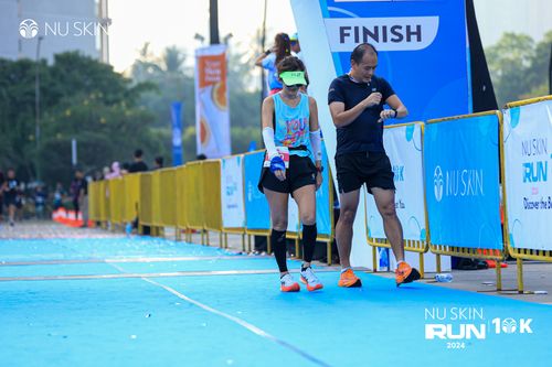Race photo from Nu Skin Run 10K