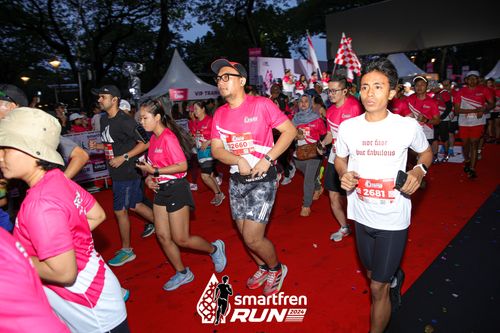 Race photo from Smartfren Run 2024