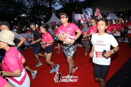 Race photo from Smartfren Run 2024