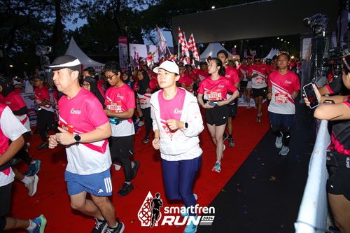 Race photo from Smartfren Run 2024