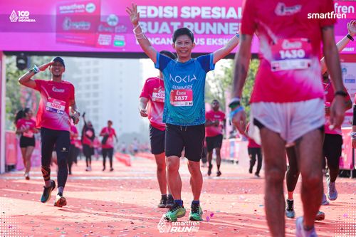 Race photo from Smartfren Run 2025 