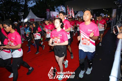 Race photo from Smartfren Run 2024