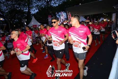 Race photo from Smartfren Run 2024
