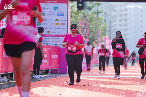 Race photo from Smartfren Run 2025 