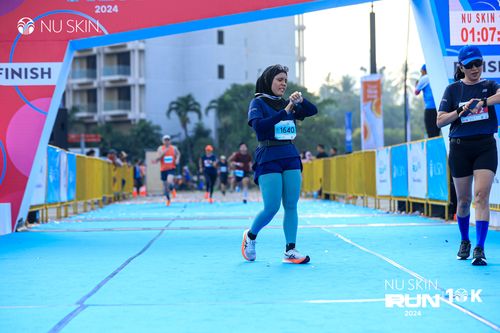 Race photo from Nu Skin Run 10K