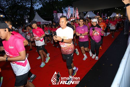 Race photo from Smartfren Run 2024