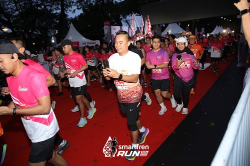 Race photo from Smartfren Run 2024