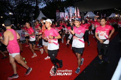 Race photo from Smartfren Run 2024