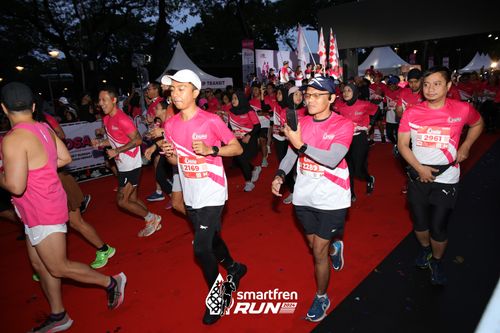 Race photo from Smartfren Run 2024