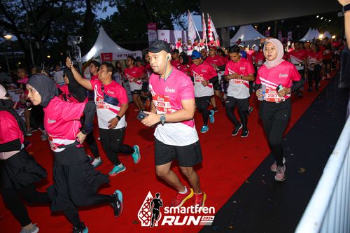 Race photo from Smartfren Run 2024