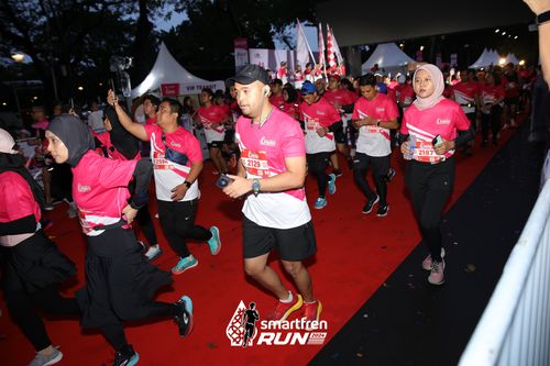 Race photo from Smartfren Run 2024
