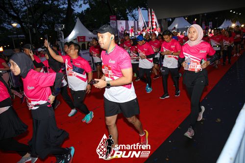 Race photo from Smartfren Run 2024