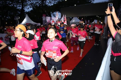 Race photo from Smartfren Run 2024