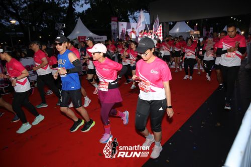 Race photo from Smartfren Run 2024