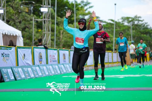 Race photo from Arutmin Borneo Run 2024