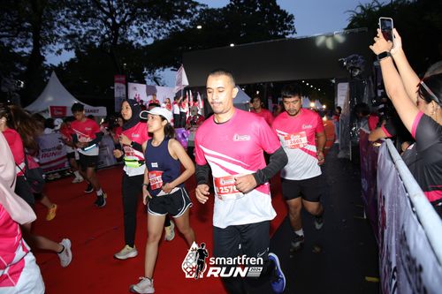 Race photo from Smartfren Run 2024