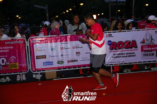 Race photo from Smartfren Run 2024