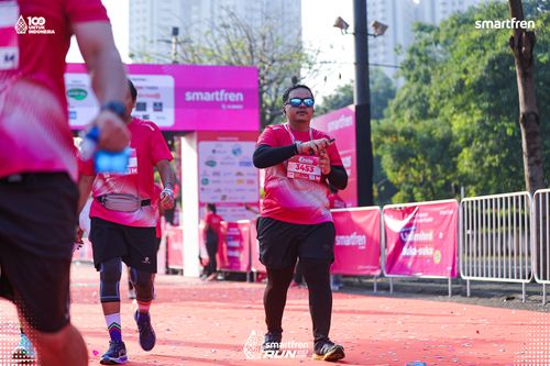 Race photo from Smartfren Run 2025 