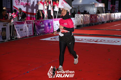 Race photo from Smartfren Run 2024