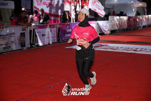 Race photo from Smartfren Run 2024