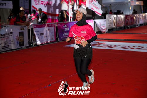 Race photo from Smartfren Run 2024