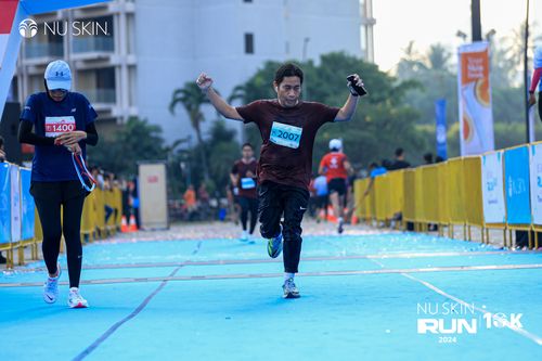 Race photo from Nu Skin Run 10K