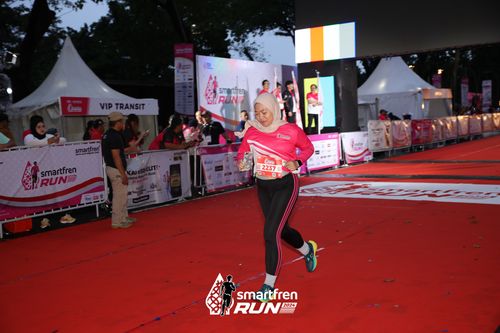 Race photo from Smartfren Run 2024