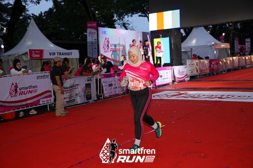 Race photo from Smartfren Run 2024