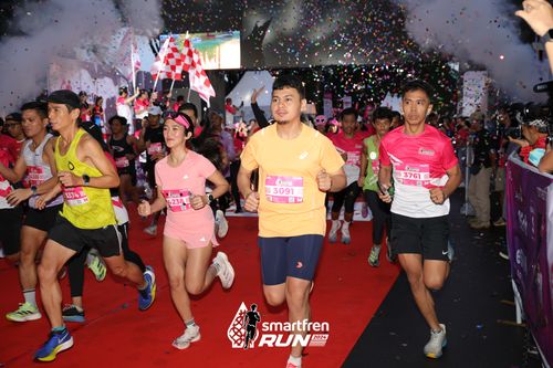 Race photo from Smartfren Run 2024