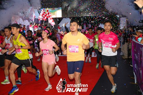 Race photo from Smartfren Run 2024