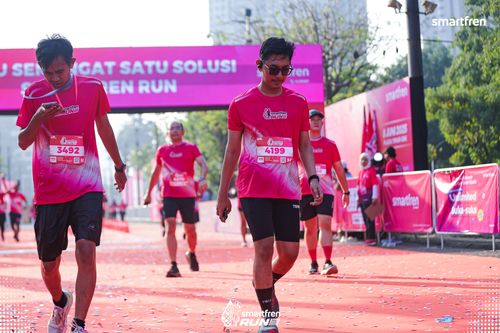 Race photo from Smartfren Run 2025 