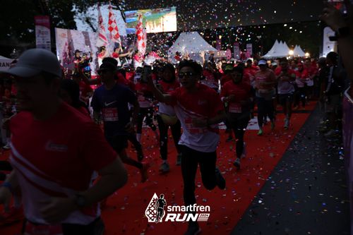 Race photo from Smartfren Run 2024