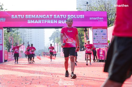 Race photo from Smartfren Run 2025 