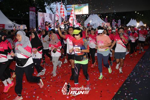Race photo from Smartfren Run 2024