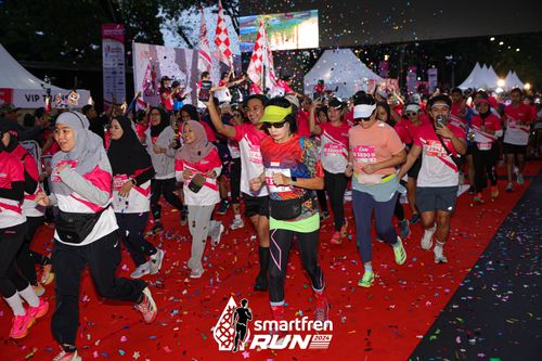 Race photo from Smartfren Run 2024