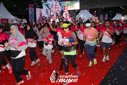 Race photo from Smartfren Run 2024