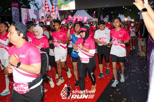 Race photo from Smartfren Run 2024
