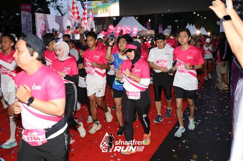 Race photo from Smartfren Run 2024