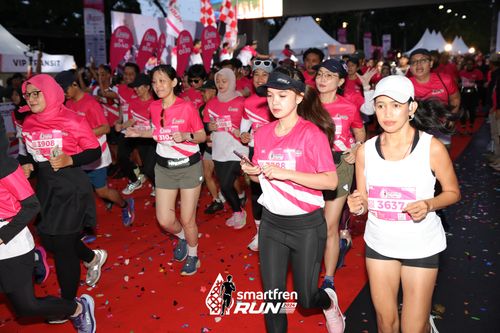 Race photo from Smartfren Run 2024