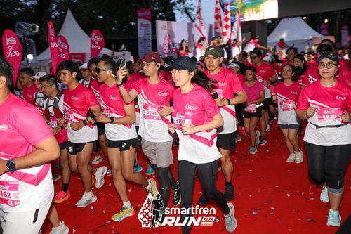 Race photo from Smartfren Run 2024